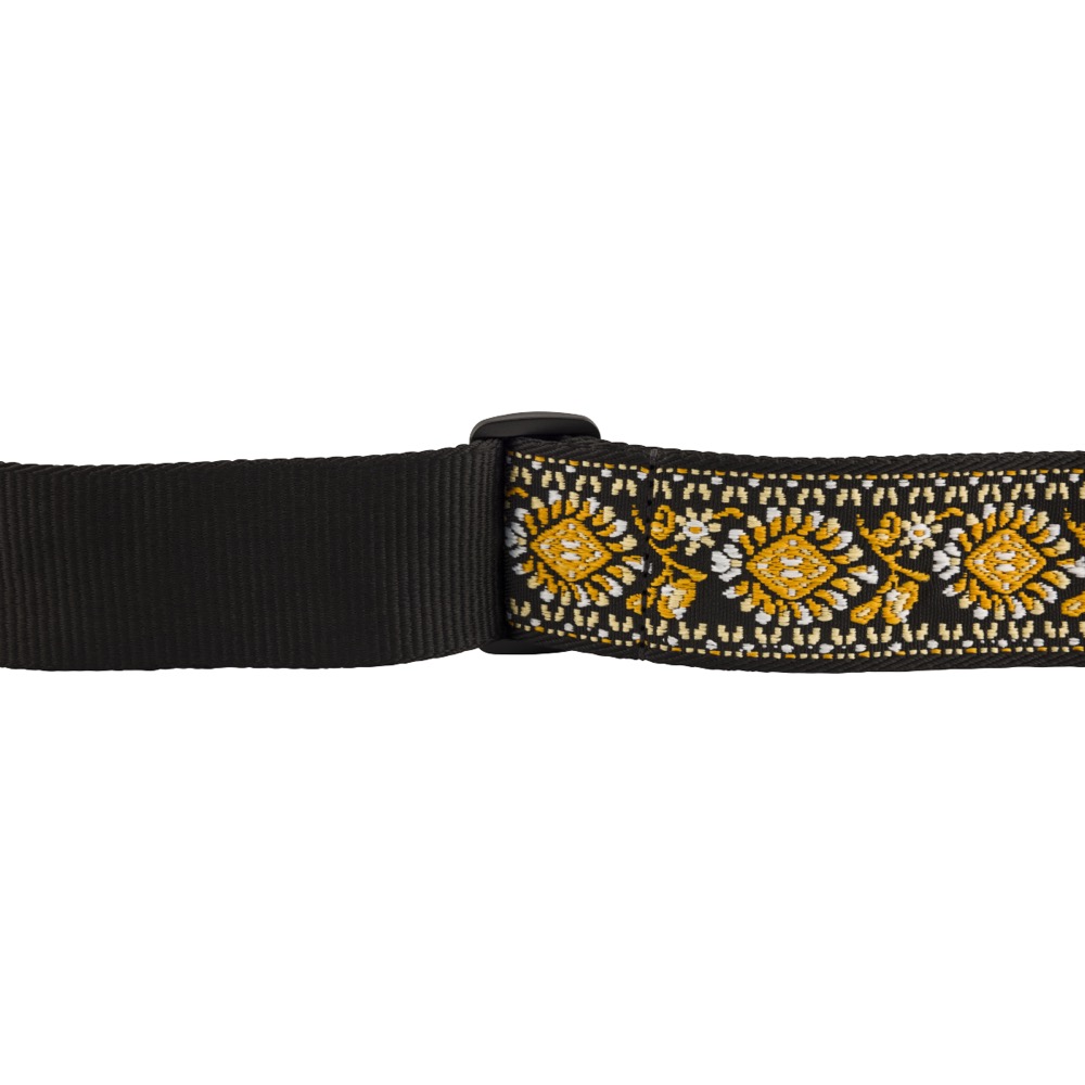 Fender Pasadena Woven Strap Yellow Lotus 2' ギターストラップ アップ画像