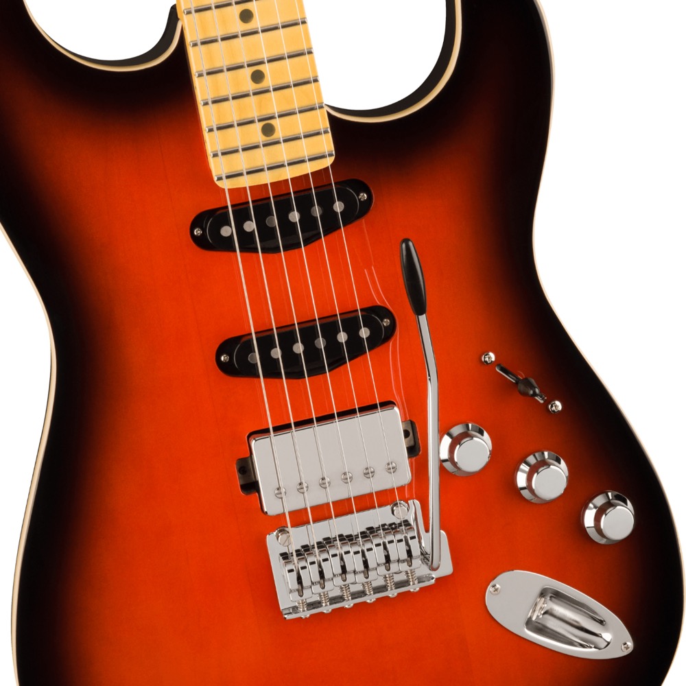 Fender Aerodyne Special Stratocaster HSS MN Hot Rod Burst エレキギター ボディアップ画像