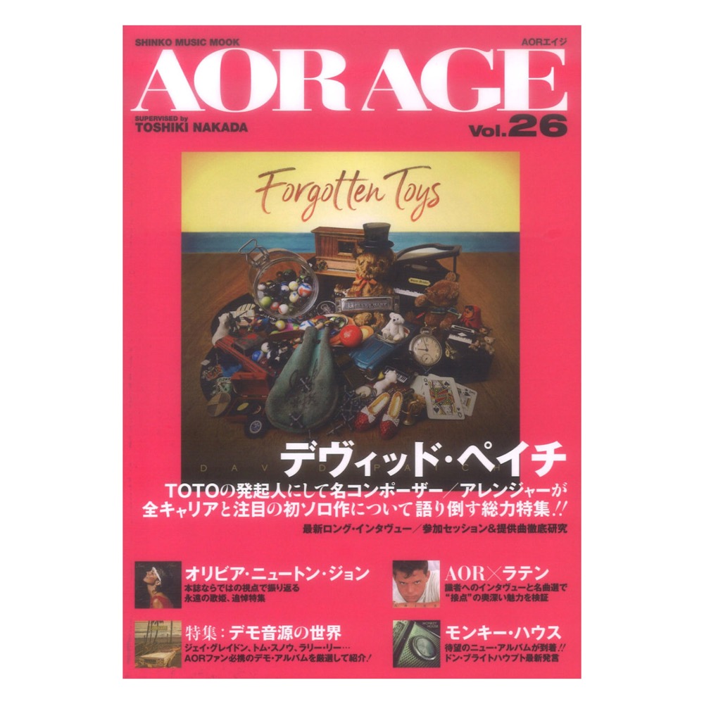 AOR AGE Vol.26 シンコーミュージック(デヴィッド・ぺイチ(TOTO)が初の