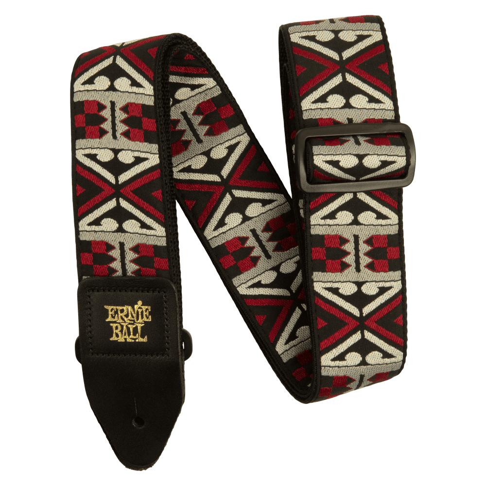 ERNIE BALL 5339 JACQUARD STRAP PRIMAL RED ギターストラップ