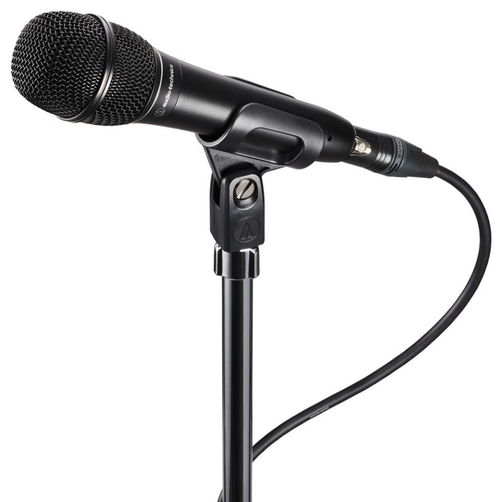 AUDIO-TECHNICA ATS99 ダイナミックマイクロフォン スタンド取り付け画像