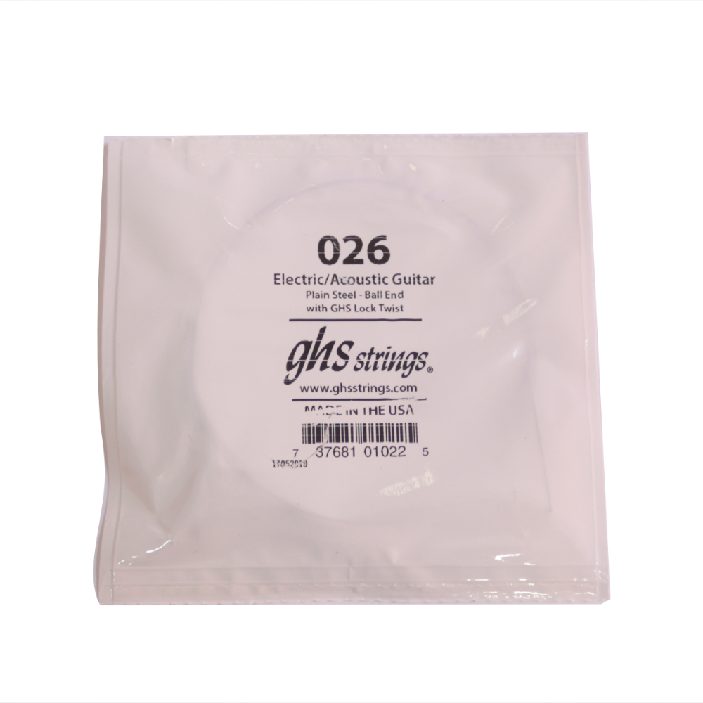 GHS 026 Singles Plain Steel Strings .026 ギター用 バラ弦