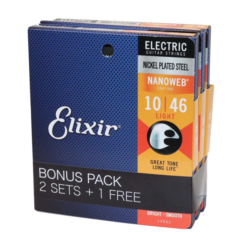 ELIXIR NANOWEB Light #12052 ツインパックセット - ギター