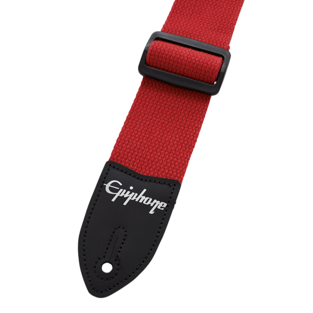 エピフォン EPIPHONE AEST-CTRD COTTON GUITAR STRAP RED ギター