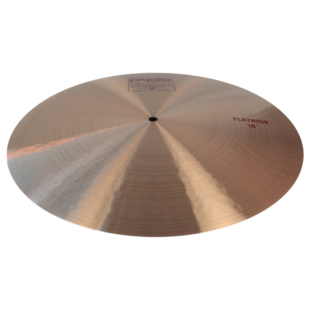 PAISTE 2002 Flatride 18' ライドシンバル 本体画像 斜め 