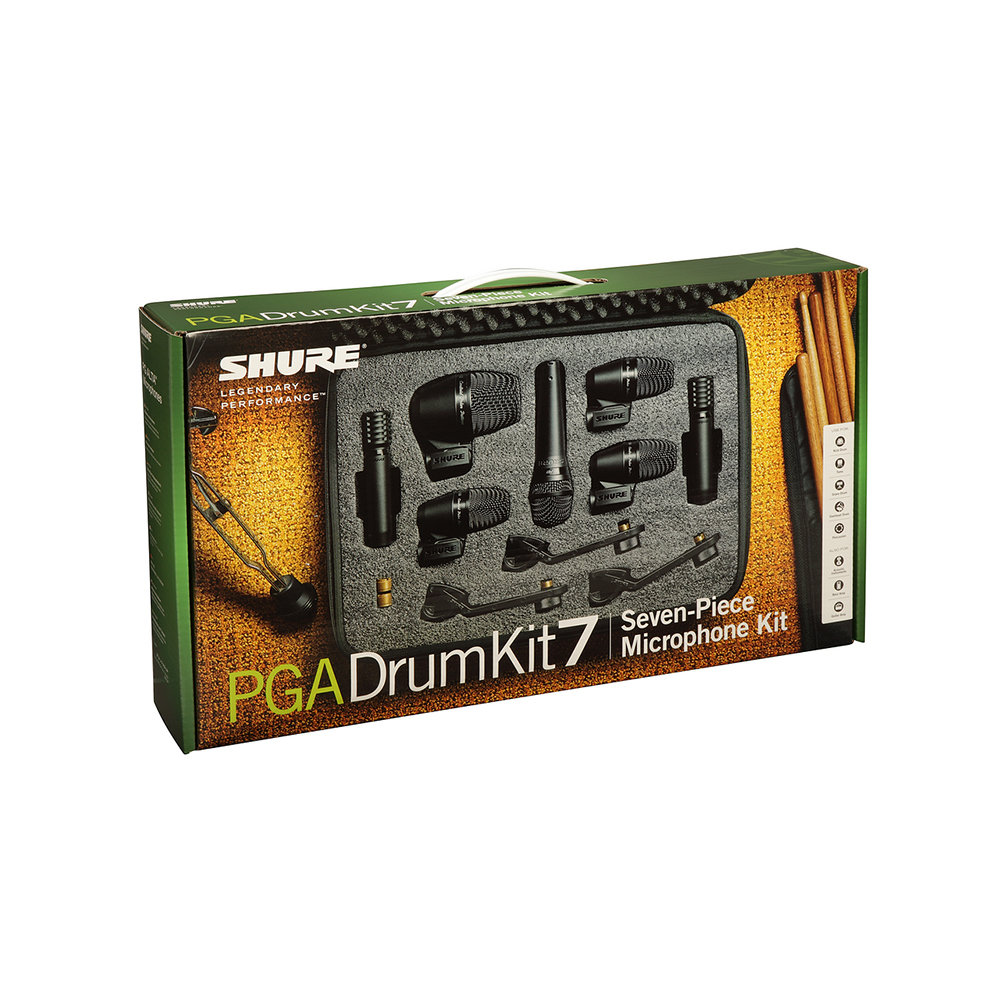 SHURE PGADRUMKIT7-J ドラム用マイクロホンキット パッケージ画像