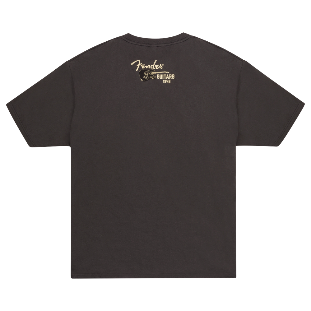 Fender フェンダー WINGS TO FLY T-SHIRT VBL M ヴィンテージ ブラック バック画像