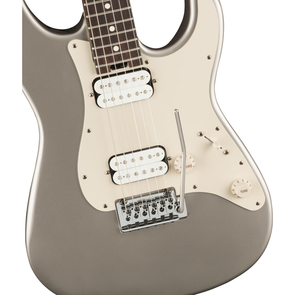 Charvel Prashant Aswani Signature Pro-Mod So-Cal PA28 Rosewood Fingerboard Inca Silver ピックアップ、ブリッジ、コントロール部画像