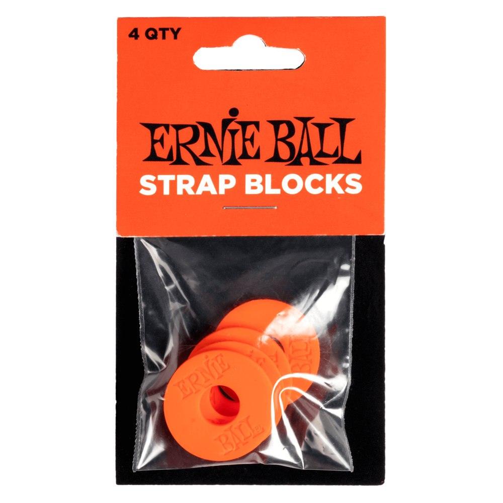 ERNIE BALL 5620 STRAP BLOCKS 4PK RED ゴム製 ストラップブロック レッド 4個入り アーニーボール ストラップラバー