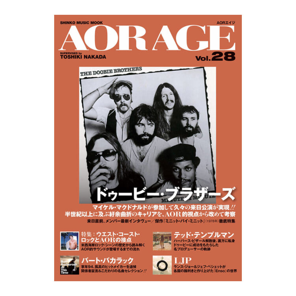 AOR AGE Vol.28 シンコーミュージック(表紙は来日公演が目前に迫ってき