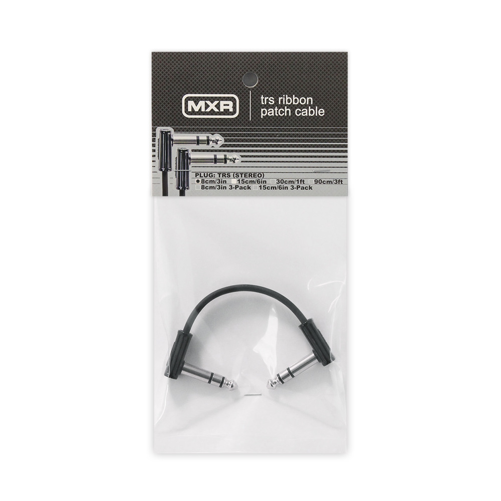 MXR エムエックスアール DCISTR03R ribbon patch cable TRS 3IN 8cm パッチケーブル(エフェクター専用パッチケーブル  LL) | web総合楽器店 chuya-online.com