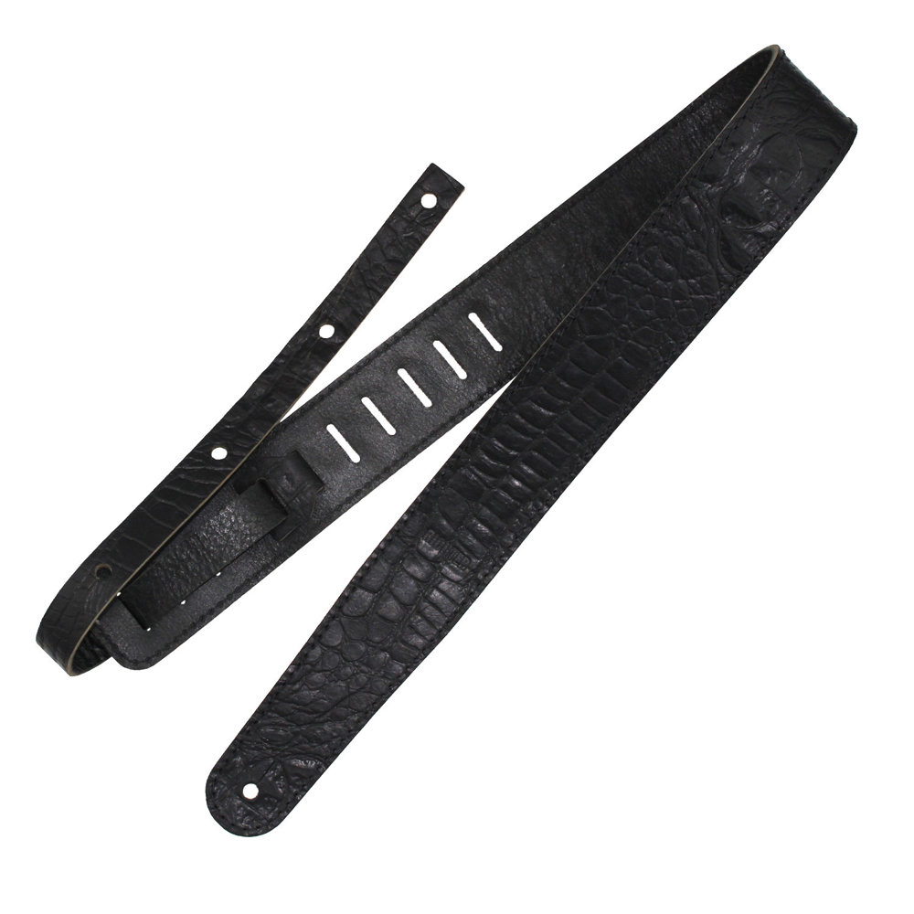 Richter Straps リヒターストラップ #1488 Raw II Contour Croco Black ギターストラップ