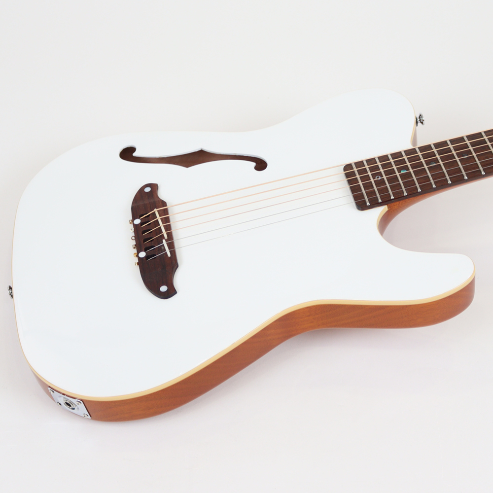 SCHECTER シェクター OL-FL WHT エレクトリックアコースティックギター ボディ画像