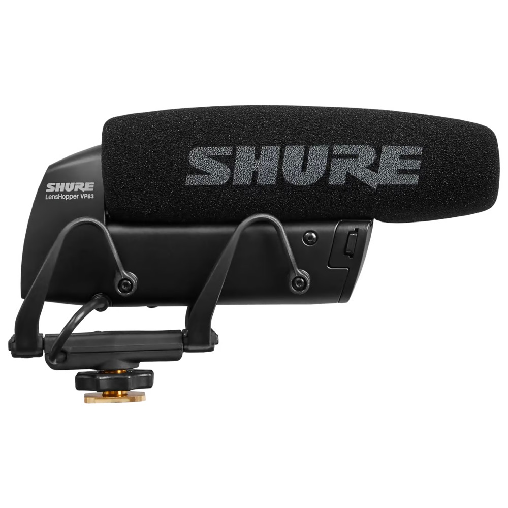 SHURE シュア VP83 Lenshopper デジタル一眼レフカメラ用小型ショットガンマイクロホン 右サイド画像