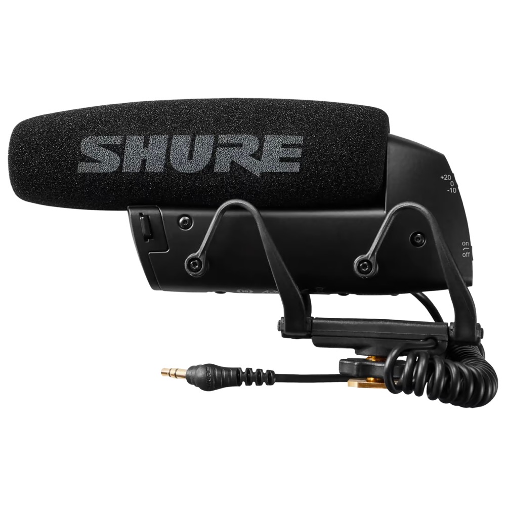 SHURE シュア VP83 Lenshopper デジタル一眼レフカメラ用小型ショットガンマイクロホン 左サイド画像