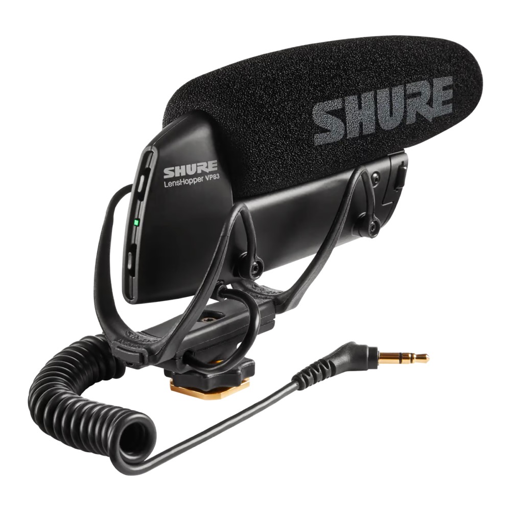 SHURE シュア VP83 Lenshopper デジタル一眼レフカメラ用小型ショットガンマイクロホン ケーブル付属画像