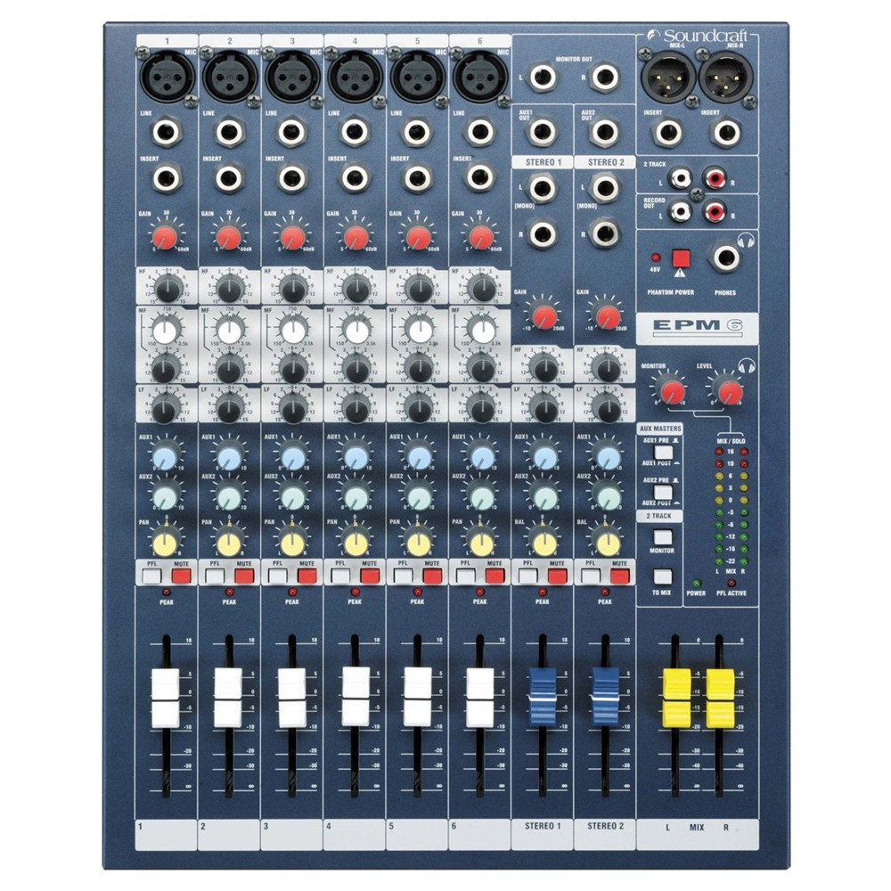 Soundcraft サウンドクラフト EPM6 コンパクトミキサー