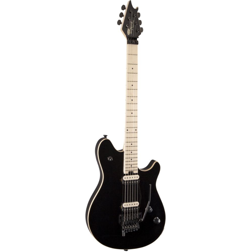 EVH イーブイエイチ Wolfgang Special， Maple Fingerboard， Gloss Black エレキギター 左ボディサイドからボディトップ