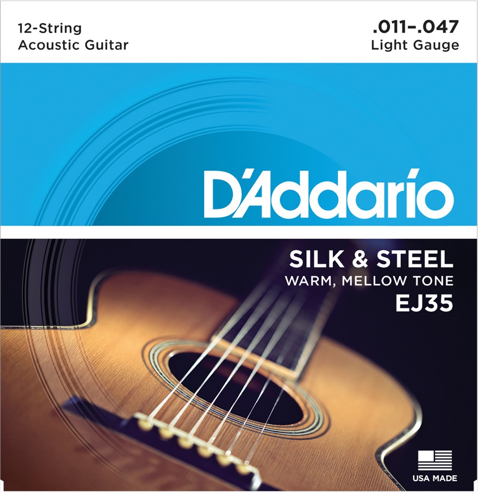 D'Addario ダダリオ EJ35 SILK & STEEL 12strings Silverplated Wound