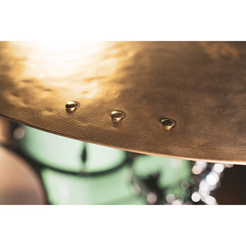 MEINL マイネル CY-RIVET-BR シズラーリベット ブラス リベット取り付けイメージ