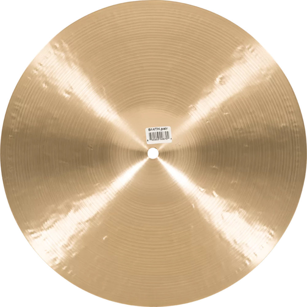 MEINL マイネル B14TH Byzance Traditional 14” Hihats THIN ハイハット トップ＆ボトム ボトム裏正面