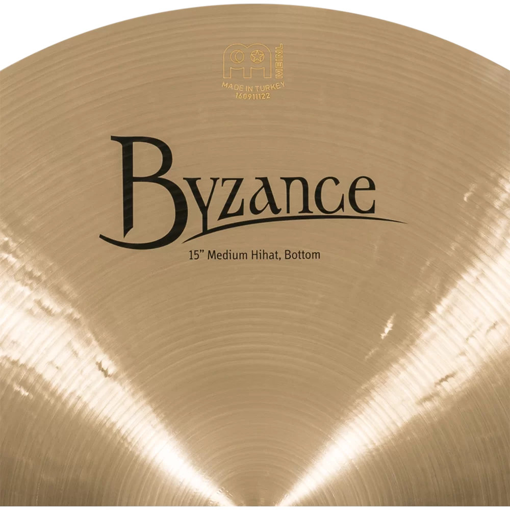 MEINL マイネル B15MH Byzance Traditional 15” MEDIUM Hihats ハイハット トップ＆ボトム ボトムロゴ