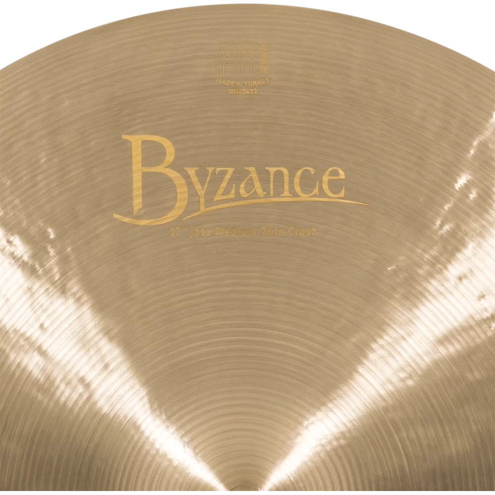 MEINL マイネル B17JMTC Byzance Jazz 17” MEDIUM THIN Crash  クラッシュシンバル ロゴ