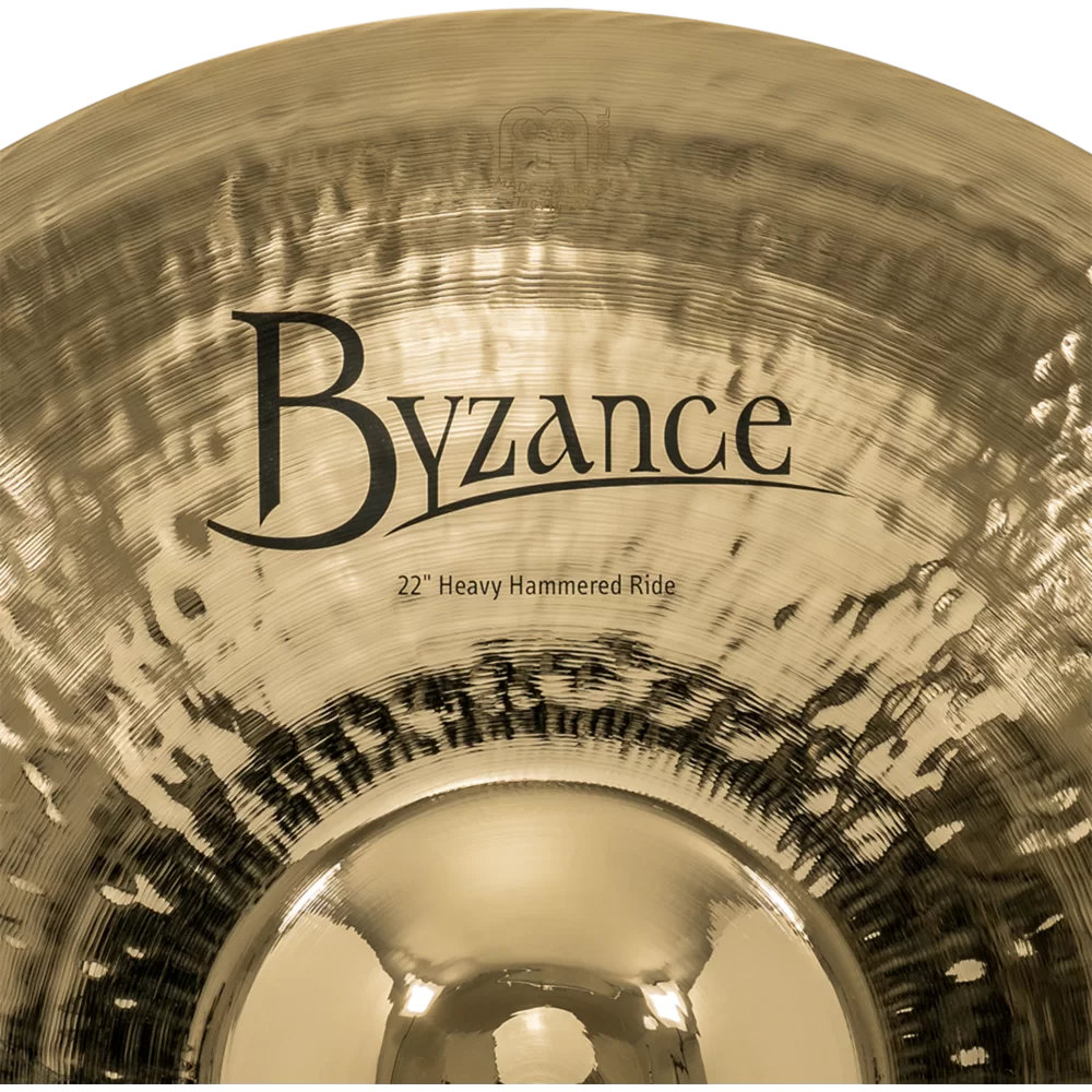 MEINL マイネル B22HHR-B Byzance Brilliant 22” Heavy Hammered Ride ライドシンバル ロゴ