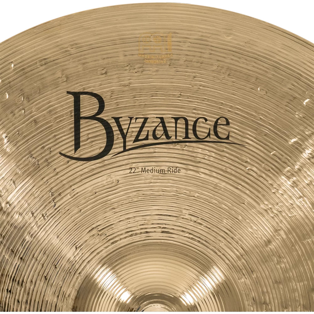 MEINL マイネル B22MR-B Byzance Brilliant 22” MEDIUM Ride ライドシンバル ロゴ