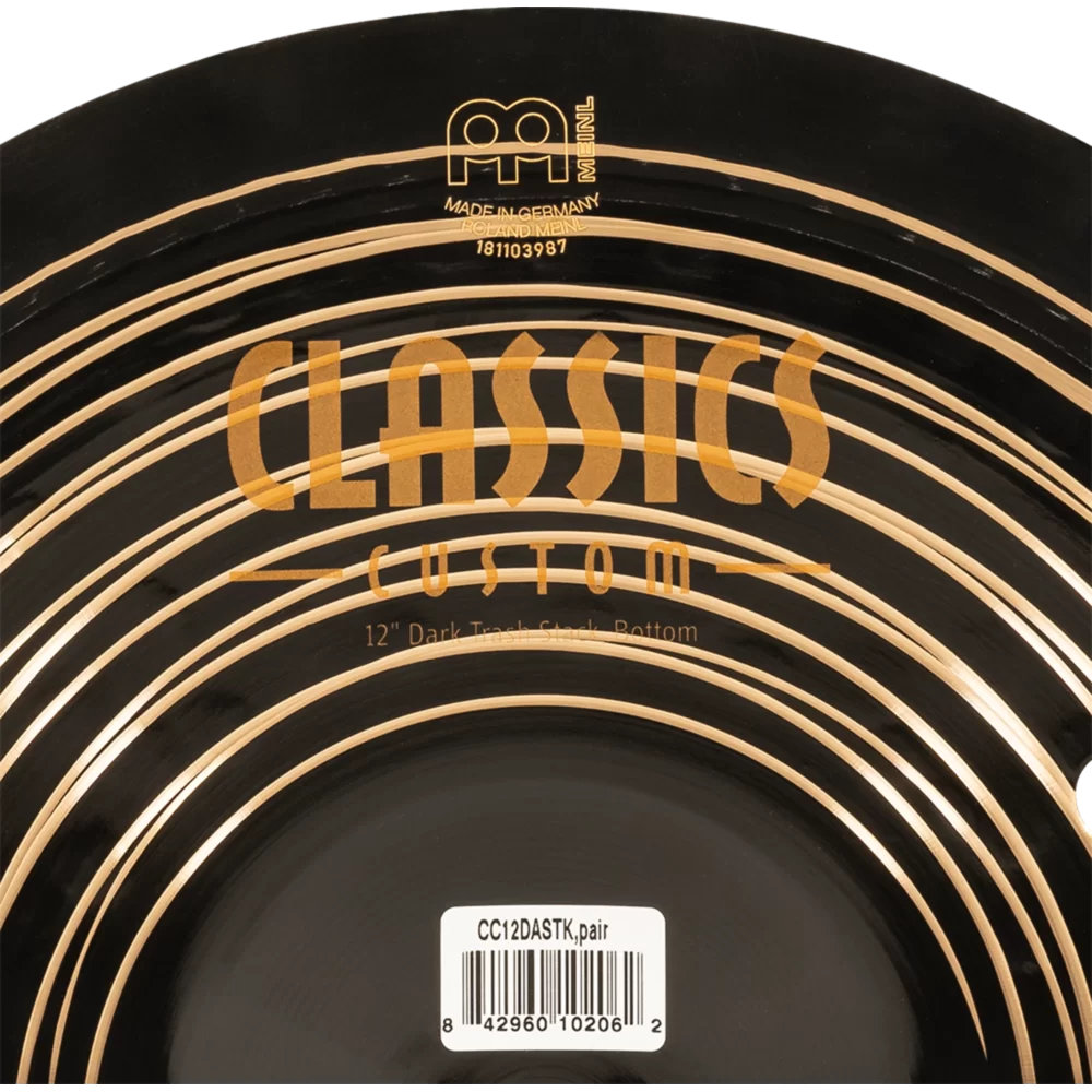 MEINL マイネル CC-12DASTK Classics Custom Dark 12” Trash Stacks スタックシンバル 下段の表のロゴ