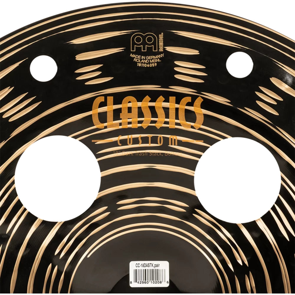 MEINL マイネル CC-18DASTK Classics Custom Dark 18” Trash Stacks スタックシンバル ボトムロゴ