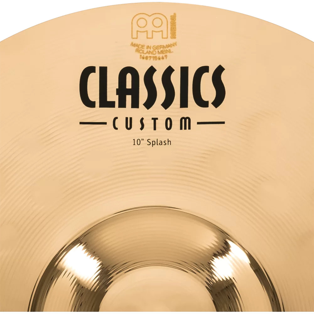 MEINL マイネル CC10S-B Classics Custom Brilliant 10” Splash スプラッシュシンバル ロゴ