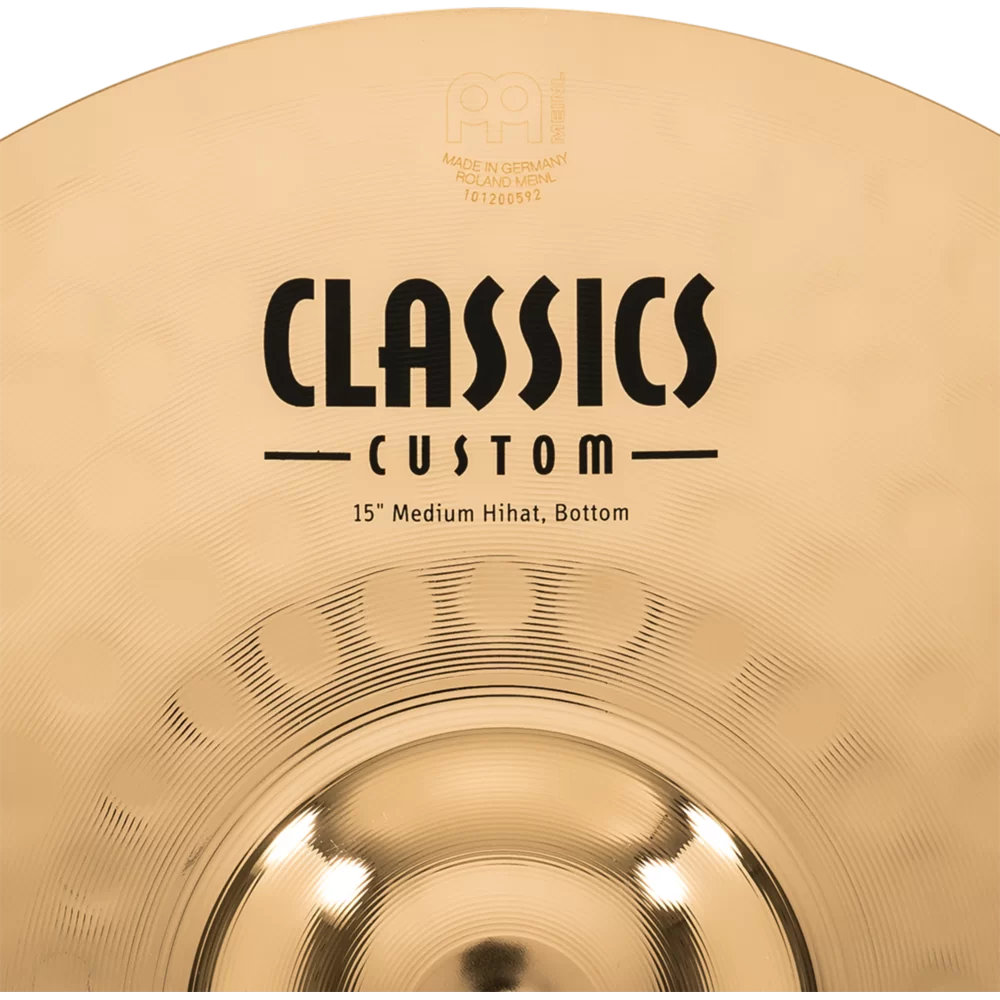 MEINL マイネル CC15MH-B Classics Custom Brilliant 15” MEDIUM Hihat ハイハット ペア ボトムロゴ