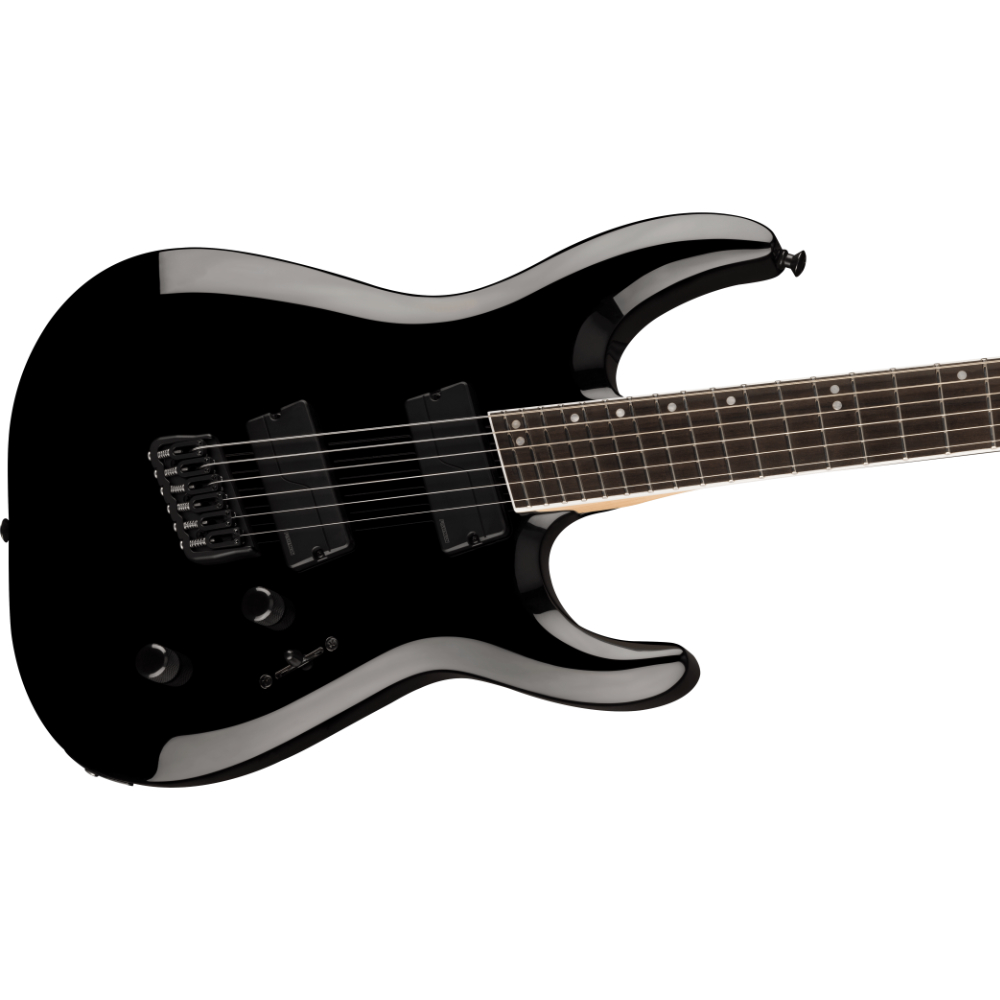 Jackson ジャクソン Pro Plus Series DINKY Modern MS HT6 Gloss Black エレキギター 斜めアングル画像