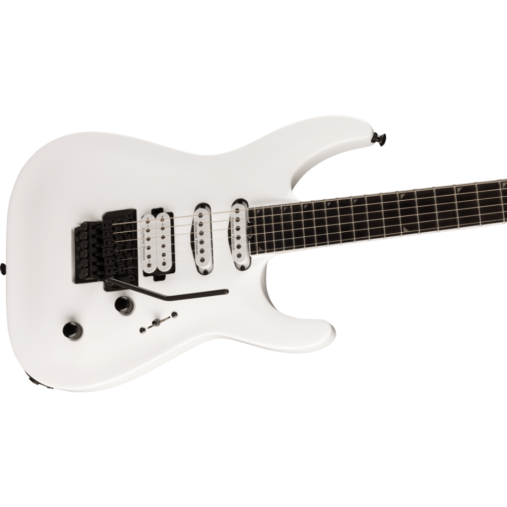 Jackson ジャクソン Pro Plus Series Soloist SLA3 Snow White エレキギター 斜めアングル画像