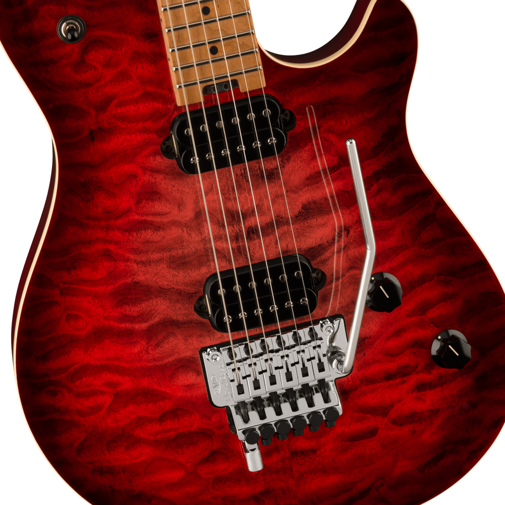 EVH イーブイエイチ Wolfgang Special QM Baked Maple Fingerboard Sangria エレキギター ボディ画像