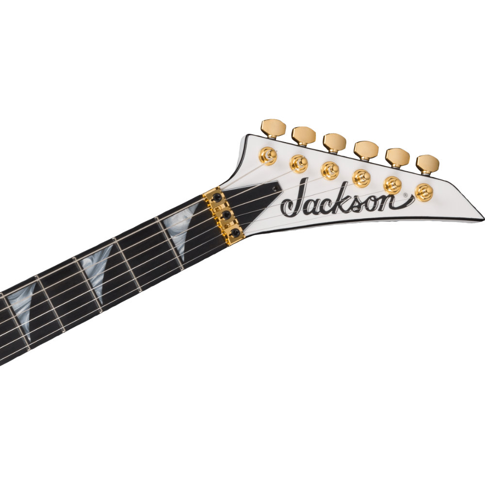 Jackson ジャクソン MJ Series Rhoads RR24MG Ebony Fingerboard White with Black Pinstripes エレキギター ネック、ヘッド