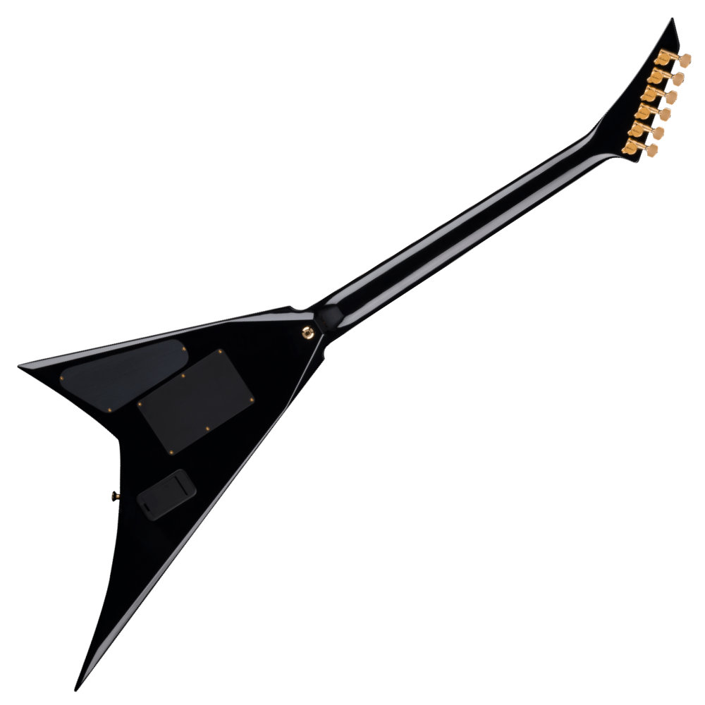 Jackson ジャクソン MJ Series Rhoads RR24MG Ebony Fingerboard Black with Yellow Pinstripes エレキギター ボディバック