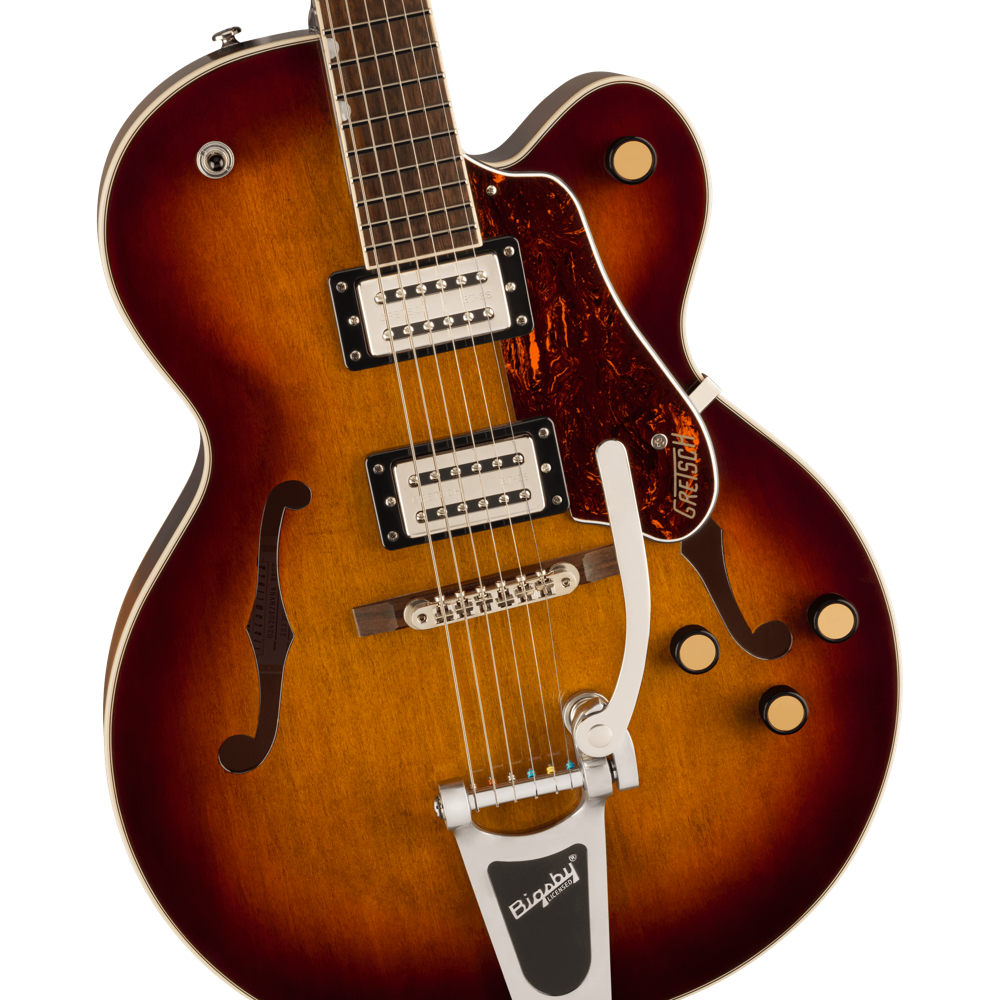 GRETSCH グレッチ G2420T Streamliner Hollow Body with Bigsby Havana Burst エレキギター ボディ画像