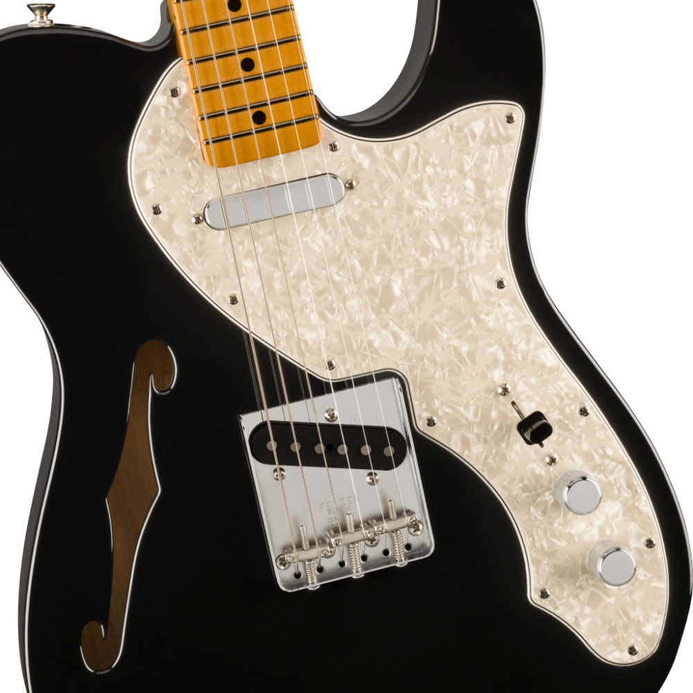 Fender フェンダー Vintera II 60s Telecaster Thinline MN BLK エレキギター テレキャスター ボディ画像