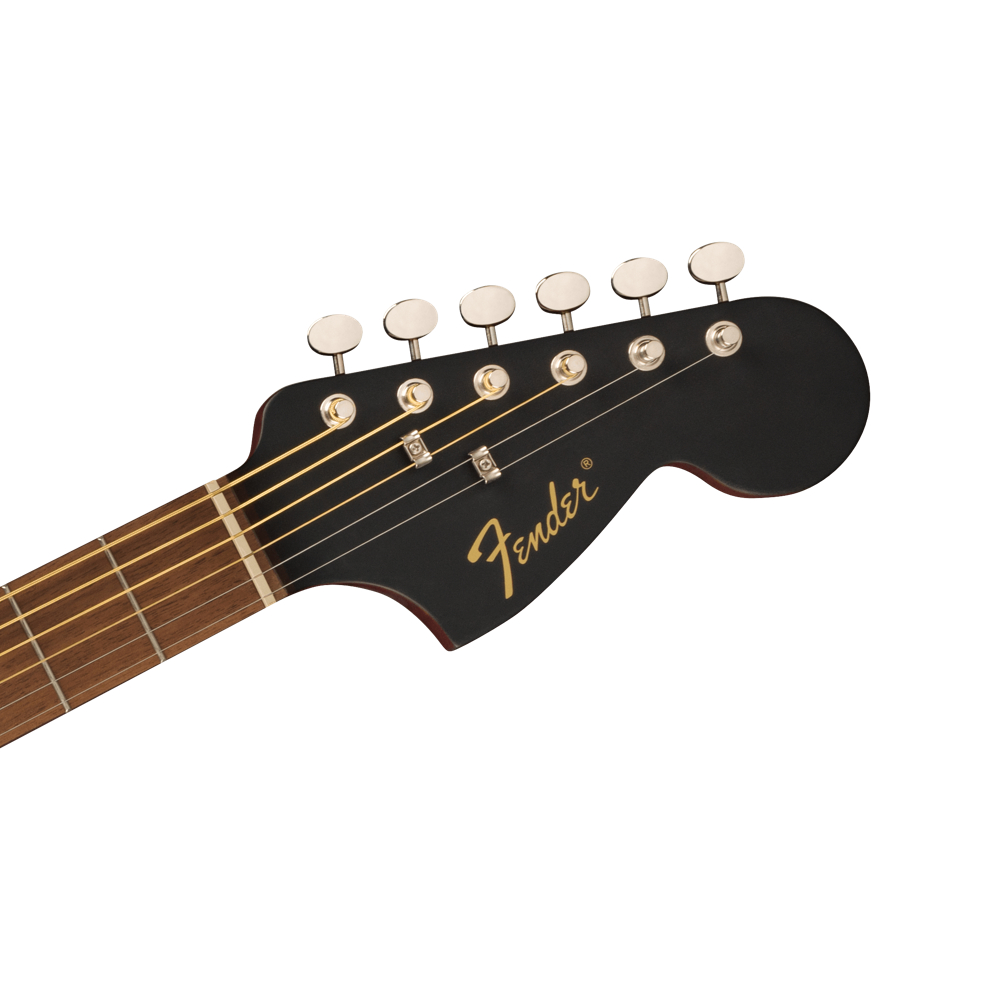 Fender フェンダー MONTEREY STANDARD BLK W/B Black Top エレアコ アコースティックギター ヘッド画像