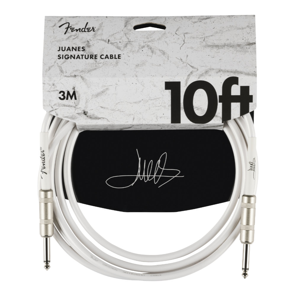 Fender フェンダー Juanes 10ʼ Instrument Cable LUNA WHITE ギターケーブル ギターシールド