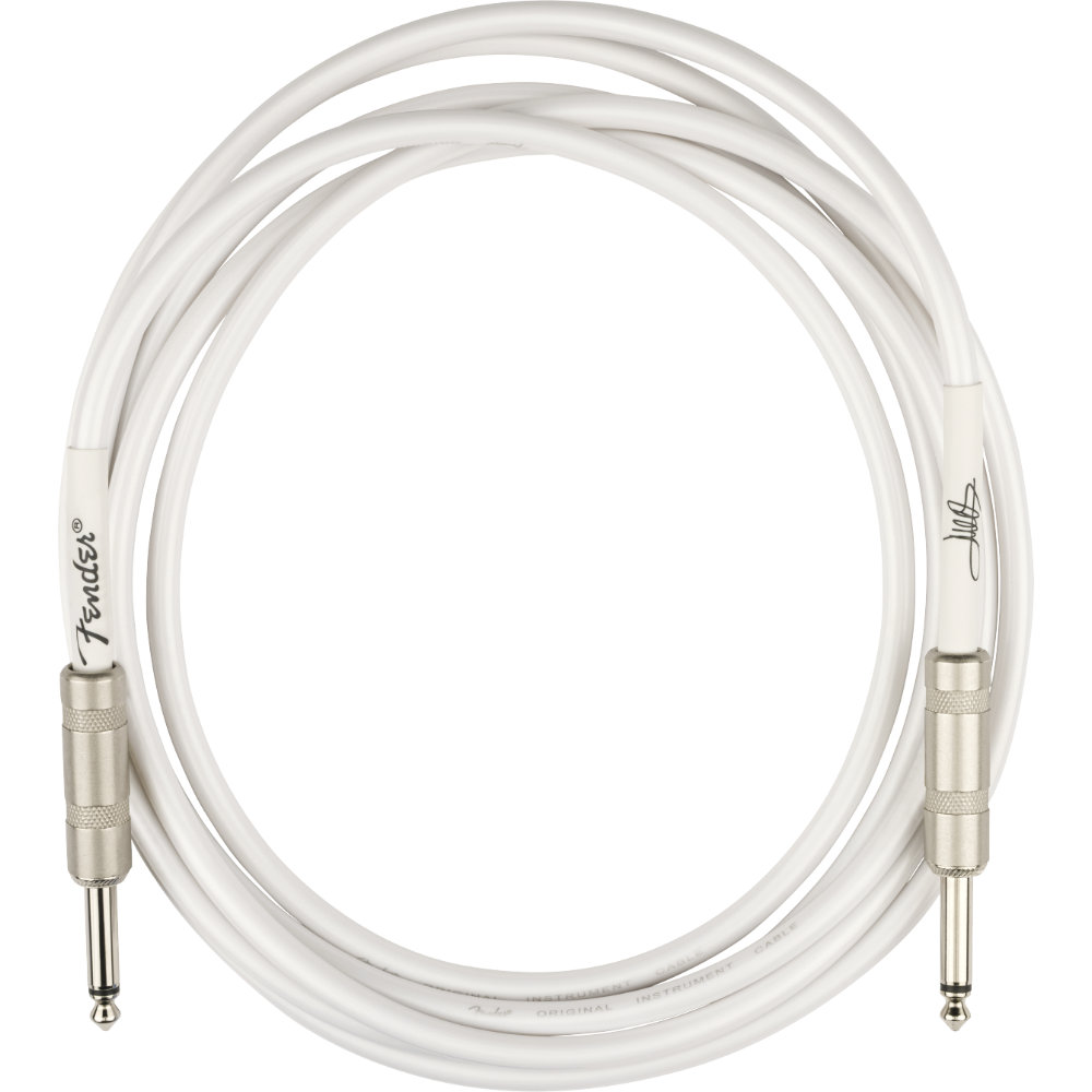 Fender フェンダー Juanes 10ʼ Instrument Cable LUNA WHITE ギターケーブル ギターシールド ケーブル全体