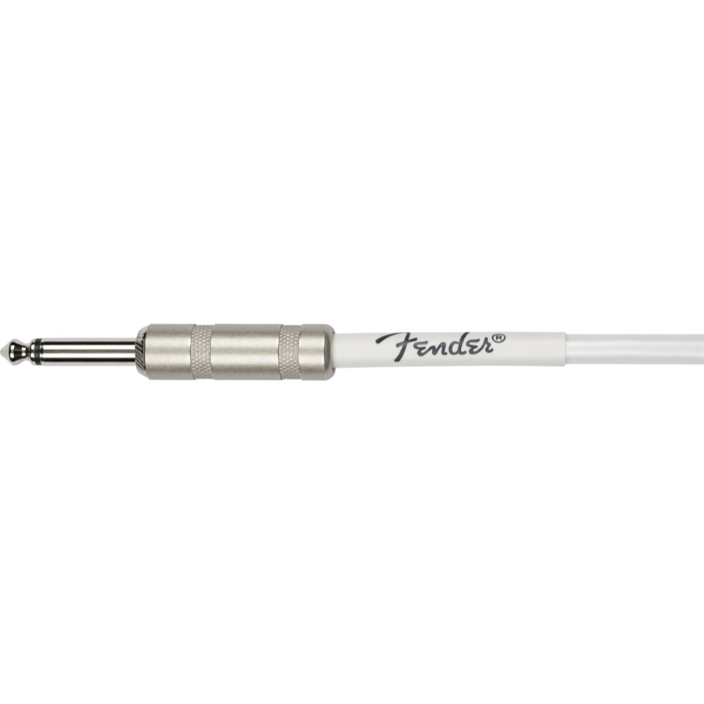 Fender フェンダー Juanes 10ʼ Instrument Cable LUNA WHITE ギターケーブル ギターシールド プラグ部分、ロゴ