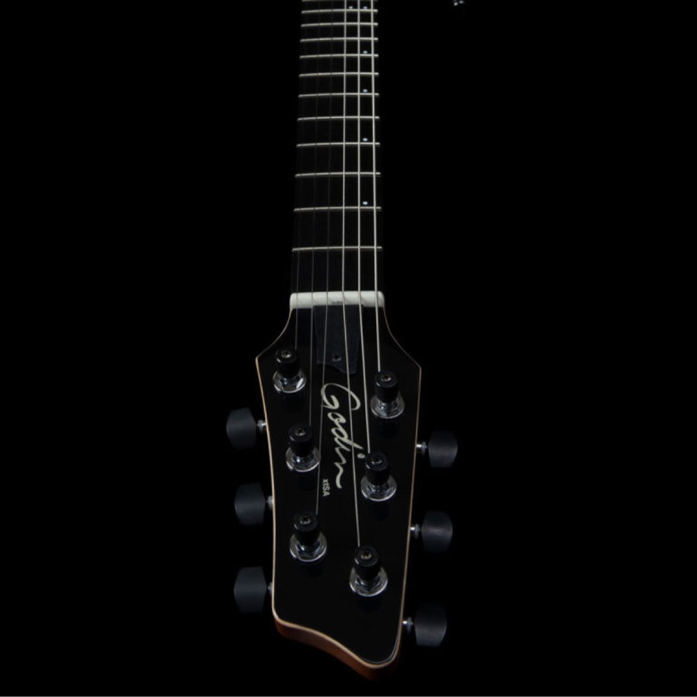 Godin ゴダン xtSA Flame Trans Black エレキギター ヘッド画像