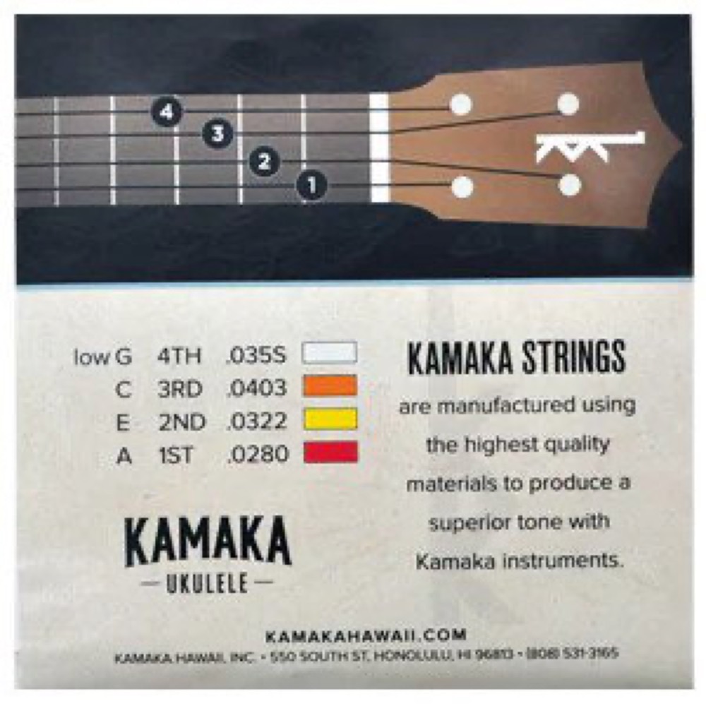 KAMAKA S-1G ウクレレ弦 ソプラノ / コンサート用 ブラックナイロン弦 Low-Gセット(カマカ ソプラノ＆コンサート用  Low-Gセット) | web総合楽器店 chuya-online.com