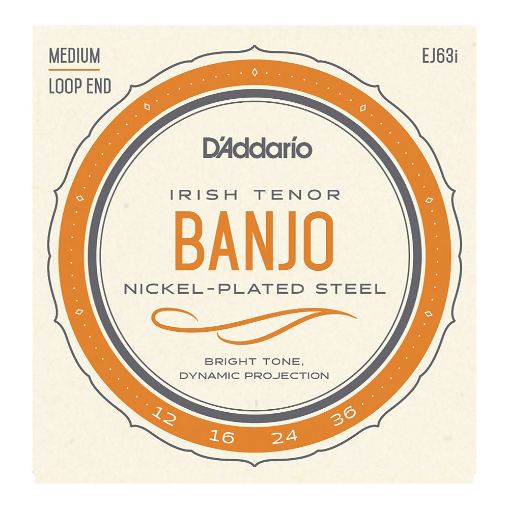 D’Addario ダダリオ EJ63i Irish Tenor Banjo Nickel Plated 12-36 テナーバンジョー弦