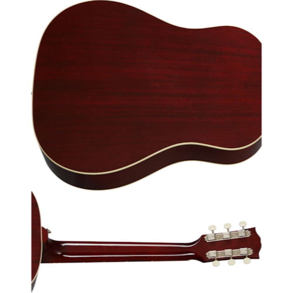 Gibson ギブソン 60s J-45 Original Wine Red アコースティックギター ボディ、ネックバック