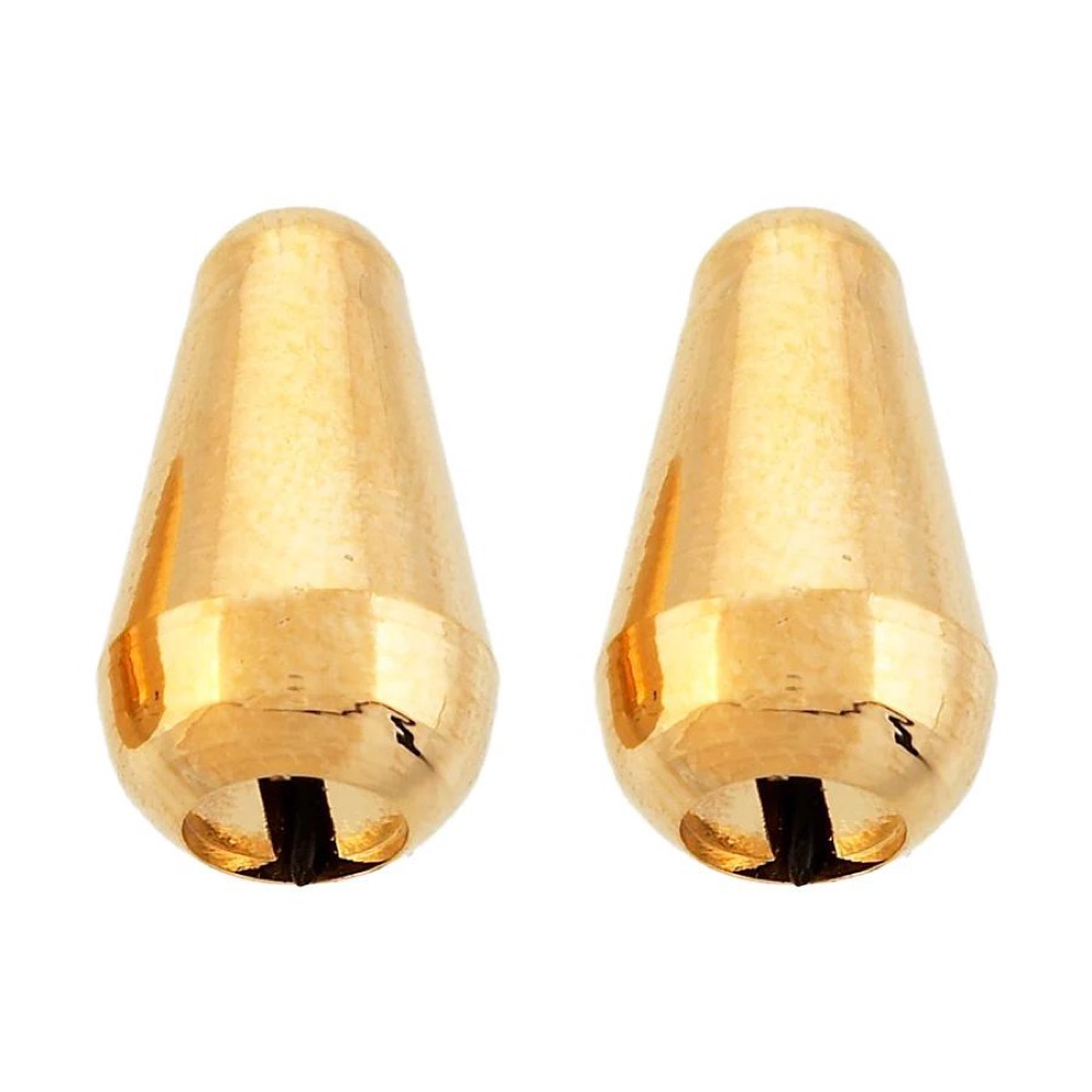 ALLPARTS オールパーツ SK-0710-002 Gold Usa Switch Tips For Stratocaster (Qty 2) レバースイッチノブ