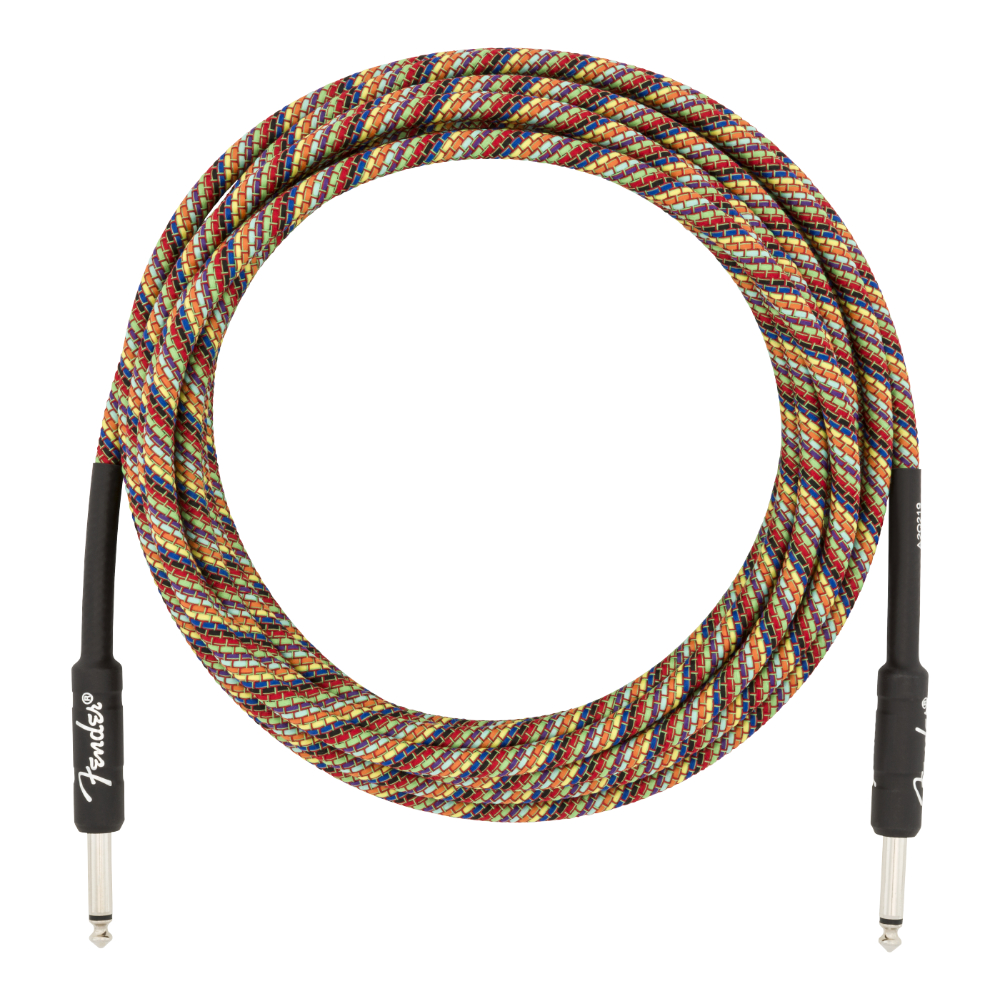 Fender フェンダー Festival Instrument Cable SS 18.6ft Pure Hemp Rainbow ギターケーブル ギターシールド ケーブル画像